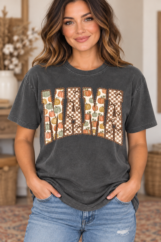 Fall Lace Mama - DTF Transfer - 2 to 5 business days