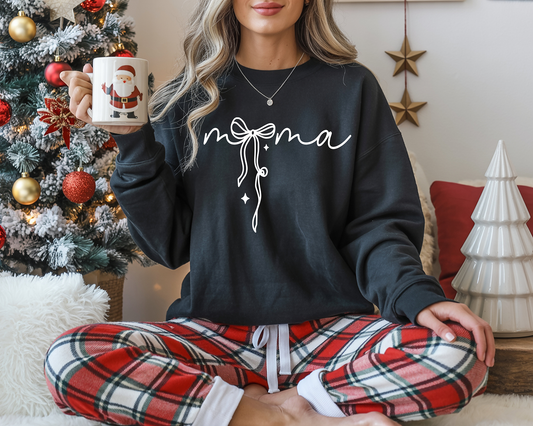 Mama Bow White-Full Color DTF Transfer - RTS#6