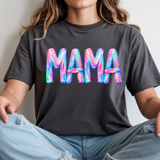 Mama Neon Paint Strokes - DTF Transfer - Friday New Releases
