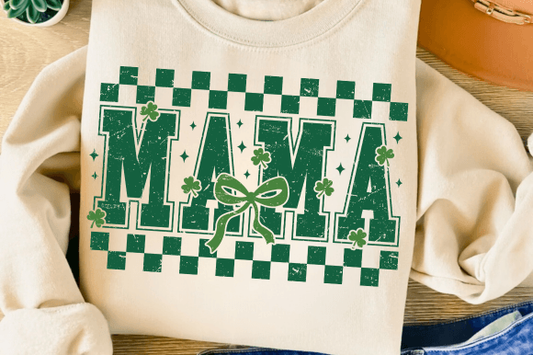 Mama St Patties Checkered Coquette-