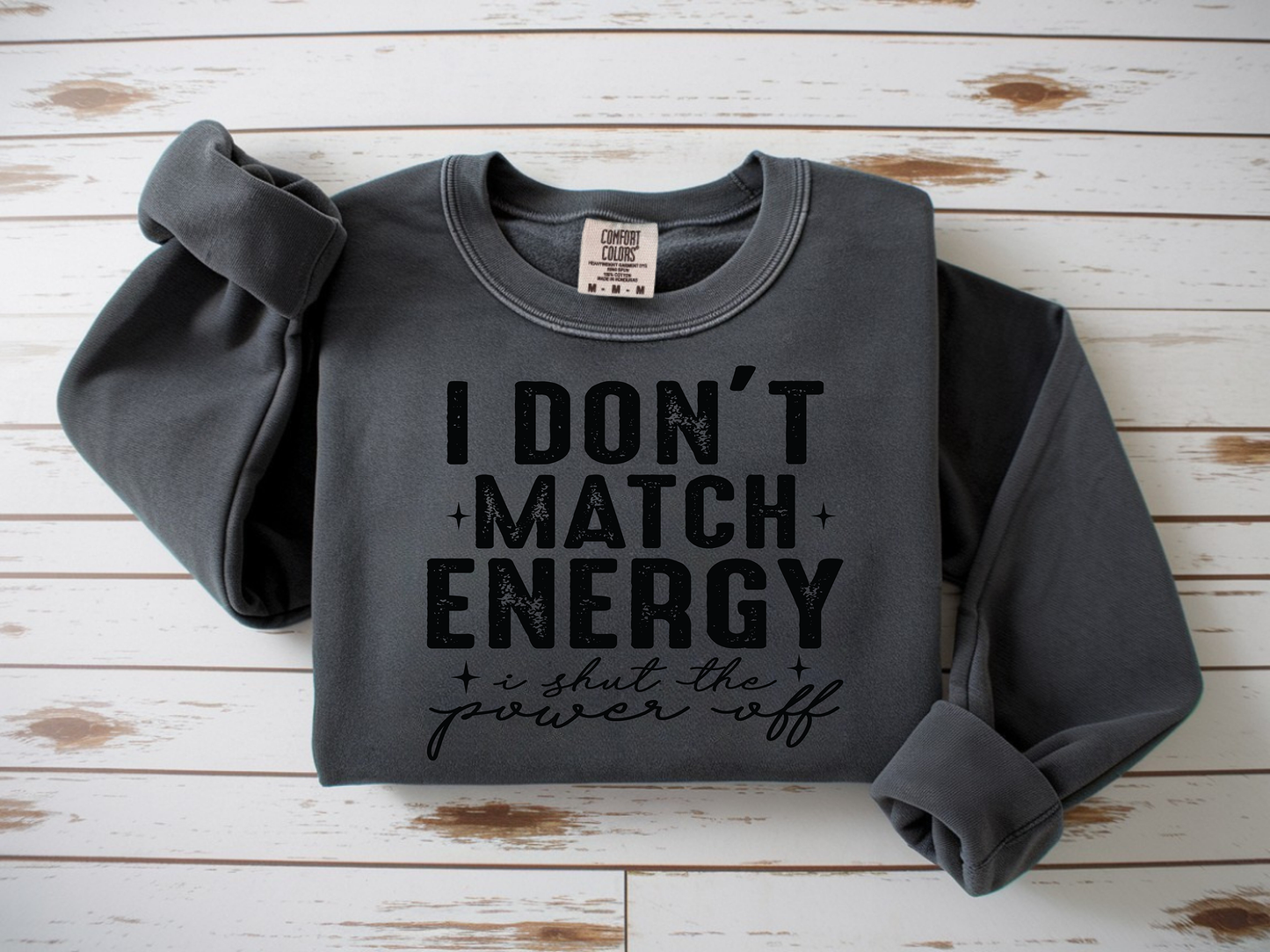 Match energy-Full Color-DTF TRANSFER- 2-5 Business Days