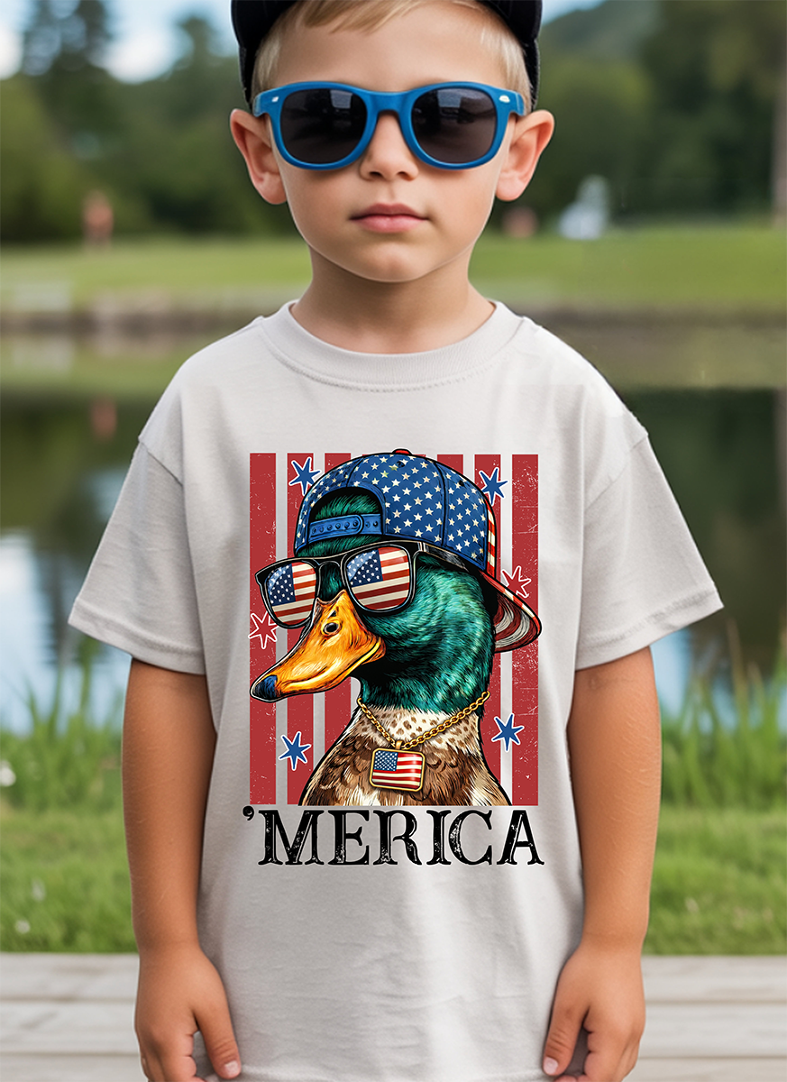 Merica - Youth - Full Color - DTF Transfer - 2-5 Business Days