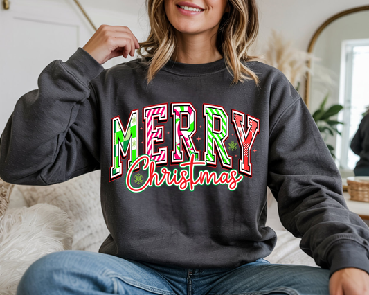 Merry Christmas-1-Full Color-DTF TRANSFER- WHOLESALE