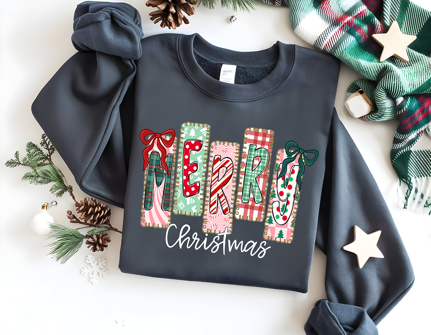 Merry Christmas Stamps - Full Color DTF Transfer - Friday New Releases