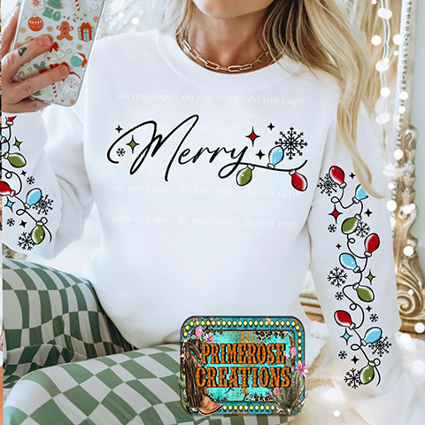 Merry With Colorful Lights W/ Sleeves 19