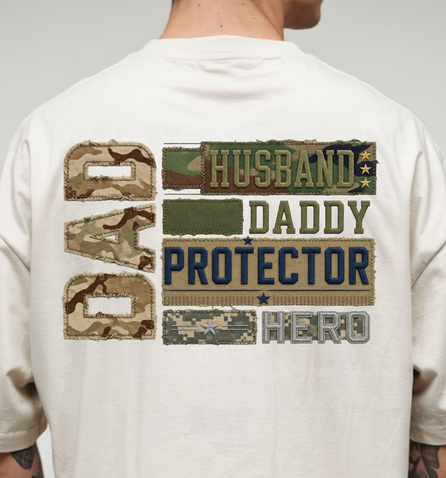 Military Dad - Full Color - DTF Transfer - 2-5 Business Days