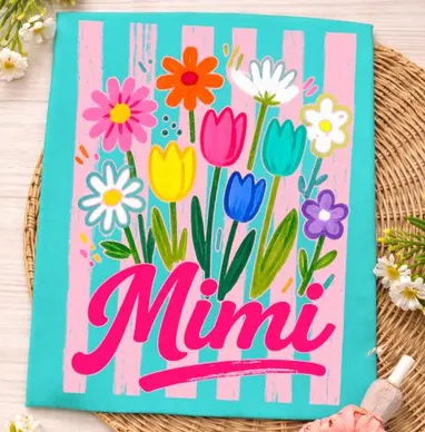 Mimi Tulips - Full Color - DTF Transfer - 2-5 Business Days