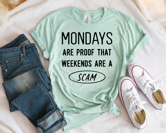 Monday's- Single Color-DTF TRANSFER