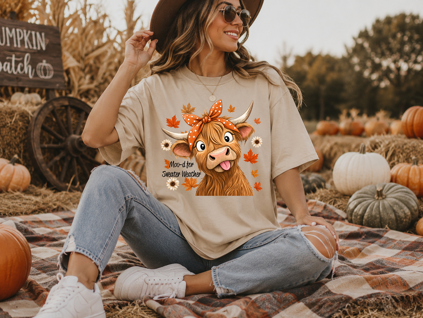 Moo-D For Sweater Weather - Full Color DTF Transfer - Grab It Tuesday