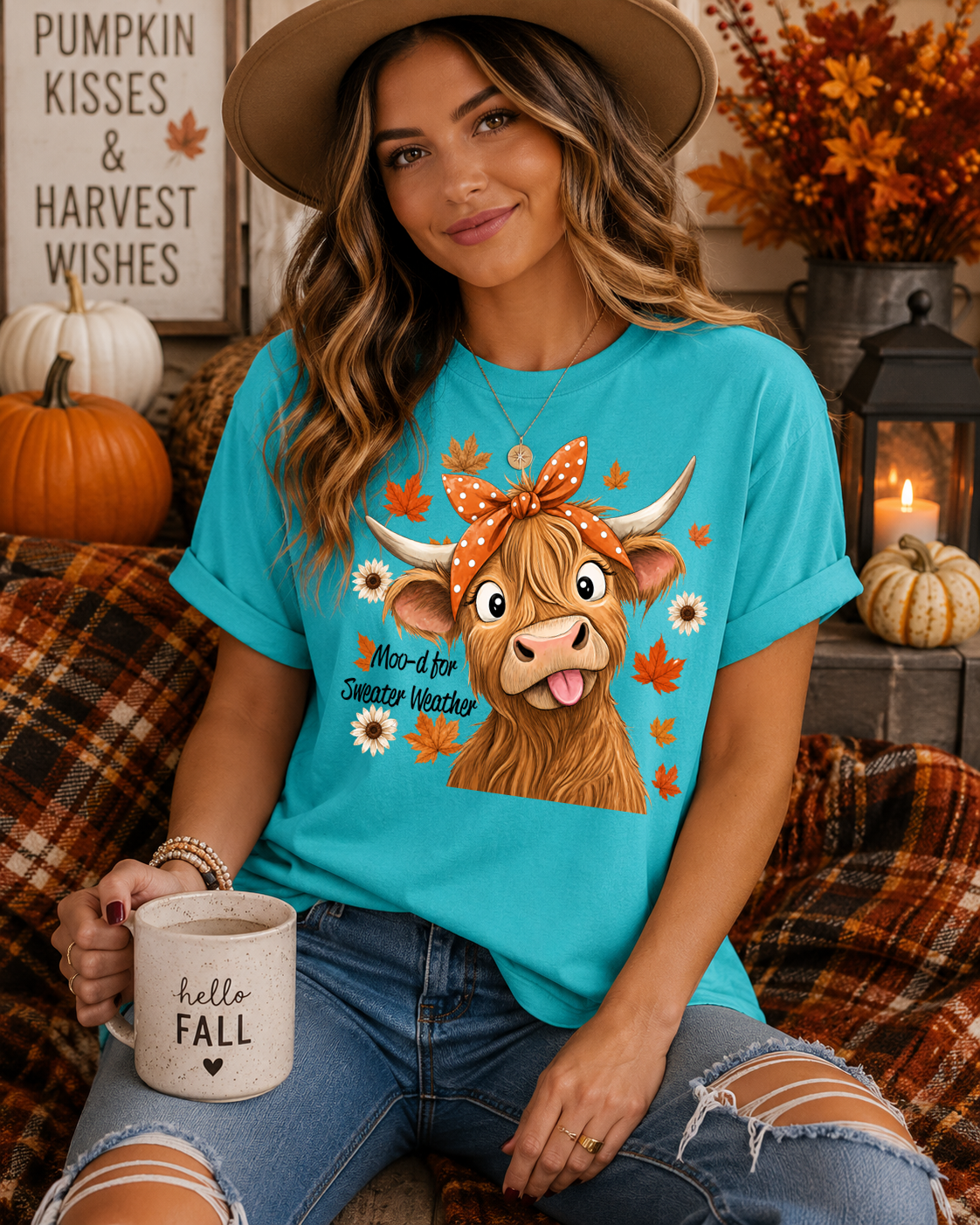 Moo-D For Sweater Weather - Full Color DTF Transfer - Grab It Tuesday