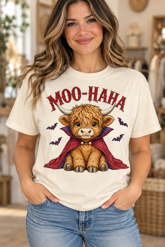 Moo-HAHA - Full Color DTF TRANSFER