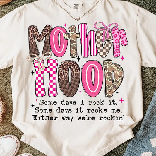 Mother Hood Bow Mom - Full Color - DTF Transfer - 2-5 Business Days