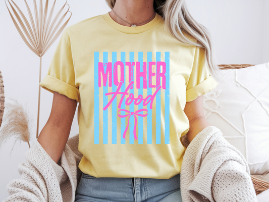 Striped Motherhood - Full Color - DTF Transfer - 2-5 Business Days