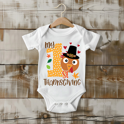 My 1st Thanksgiving(Boy)-Youth-Full Color-DTF Transfer-2-5 Business Days