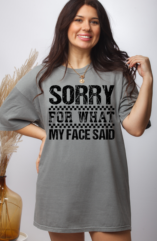 My Face - Single Color- DTF TRANSFER