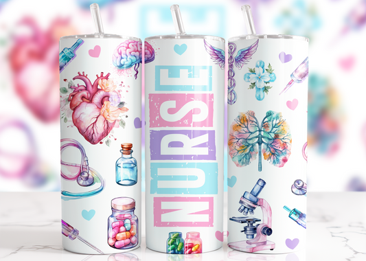 Nurse Pastels - 20oz TUMBLER WRAP