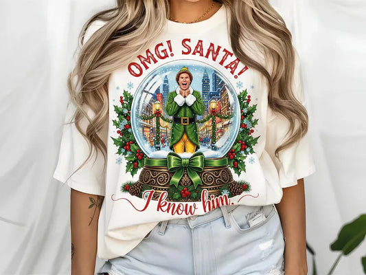 OMG Santa- Full Color DTF Transfer - Friday New Releases