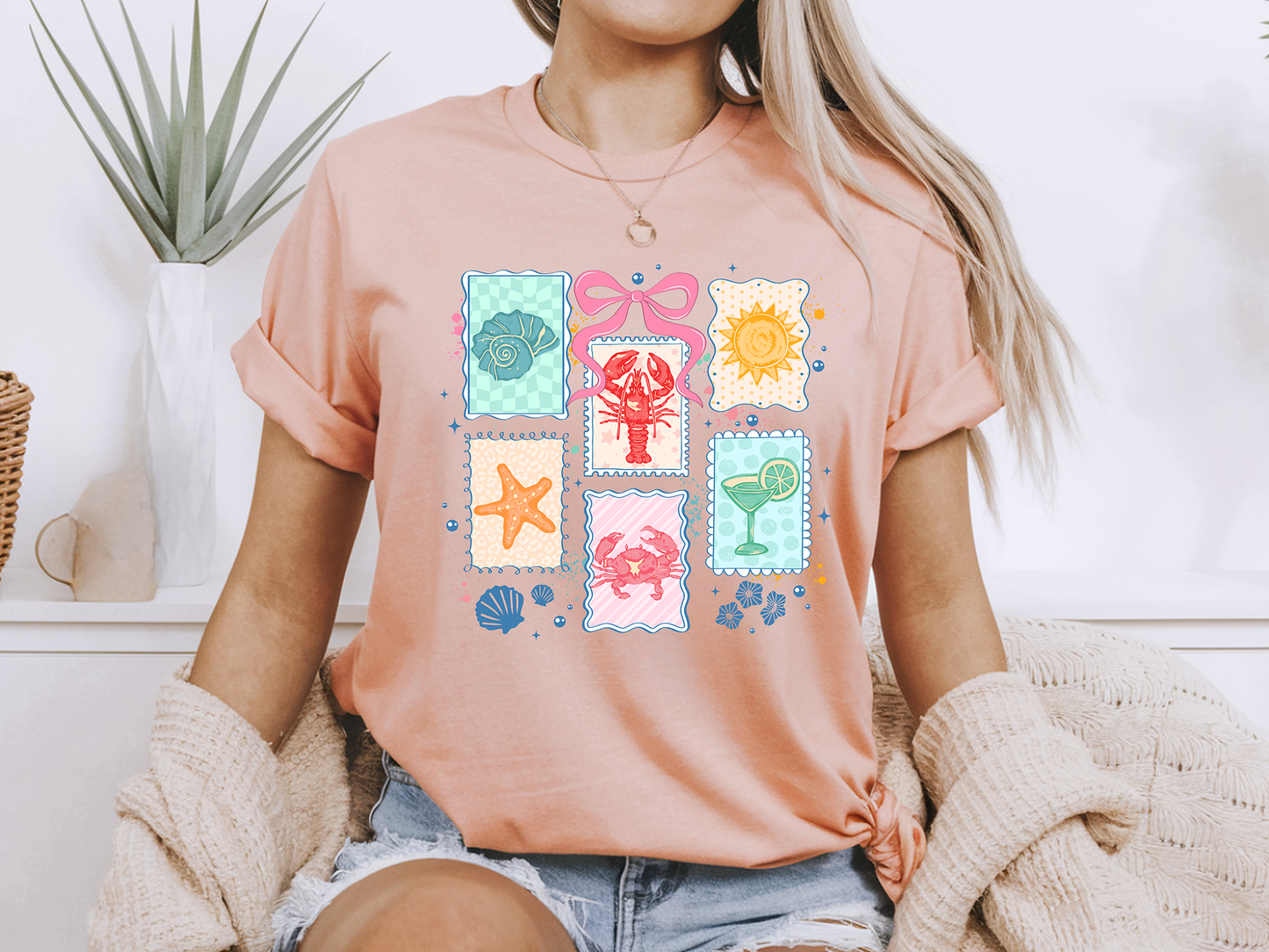 Ocean Collage - Full Color - DTF Transfer - 2-5 Business Days