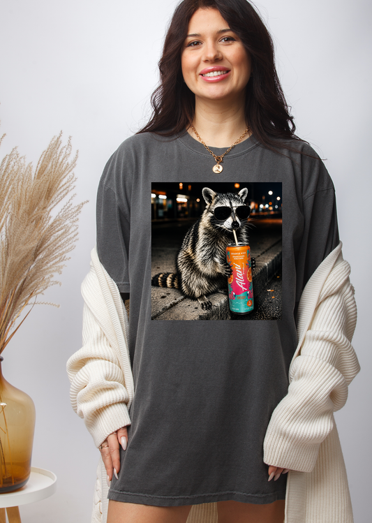 Orange Racoon - Full Color - DTF Transfer - 2-5 Business Days