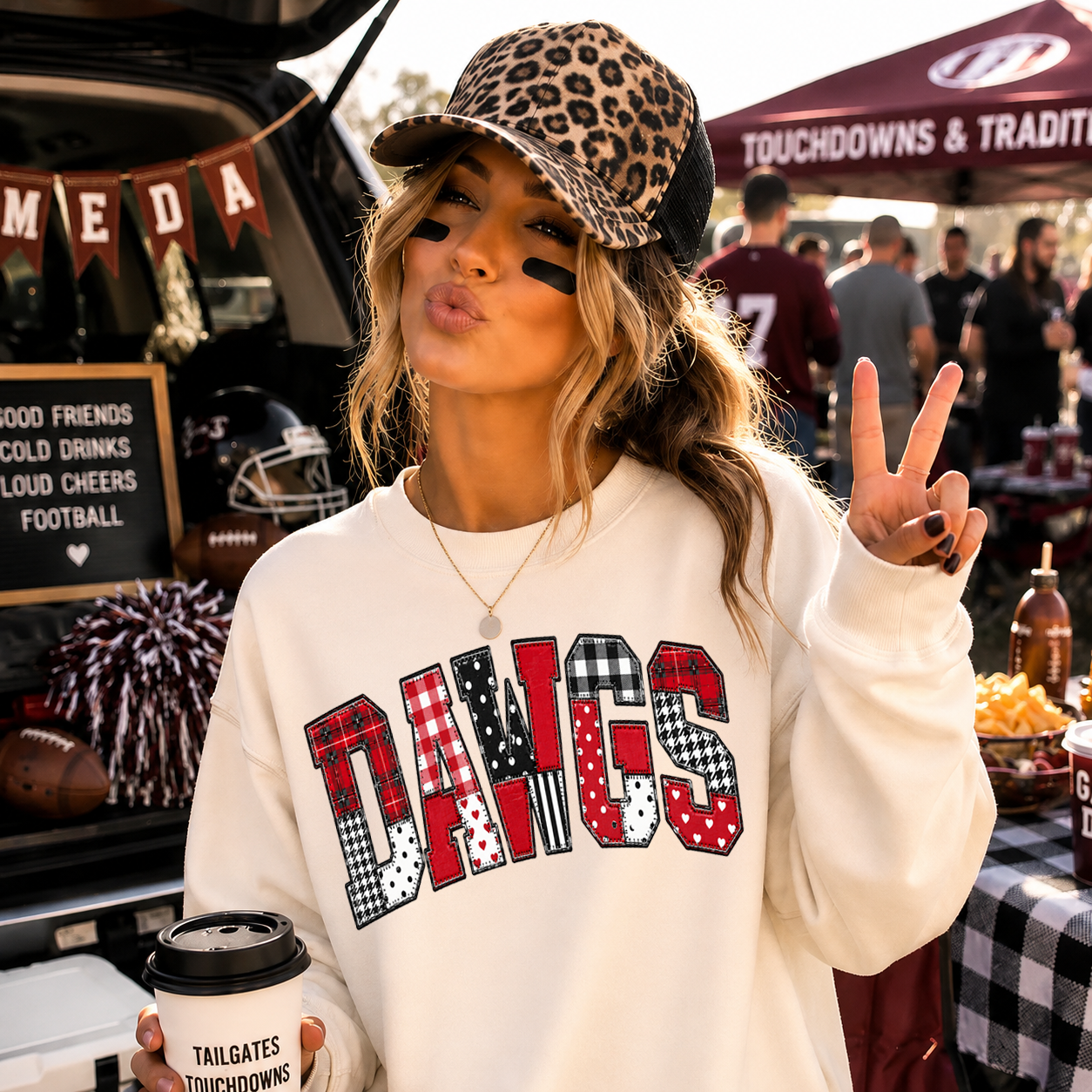 Patchwork Dawgs - DTF Transfer - Flash Grab Friday