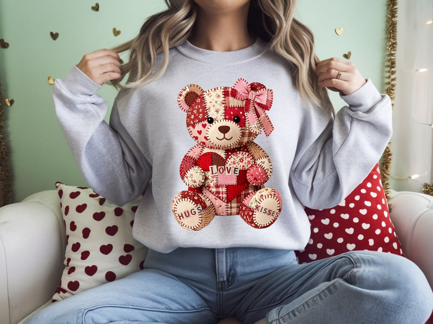 Patchwork Bear - Full Color DTF Transfer - Friday New Releases