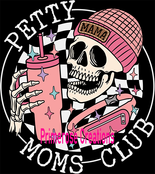 Petty Moms Club Skelly Beanie DTF