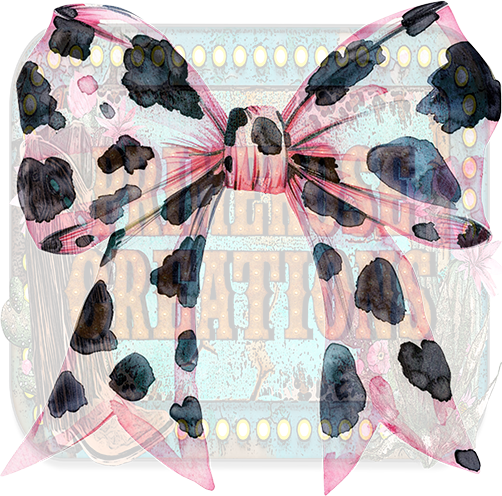 Pink Cow Coquette Bow