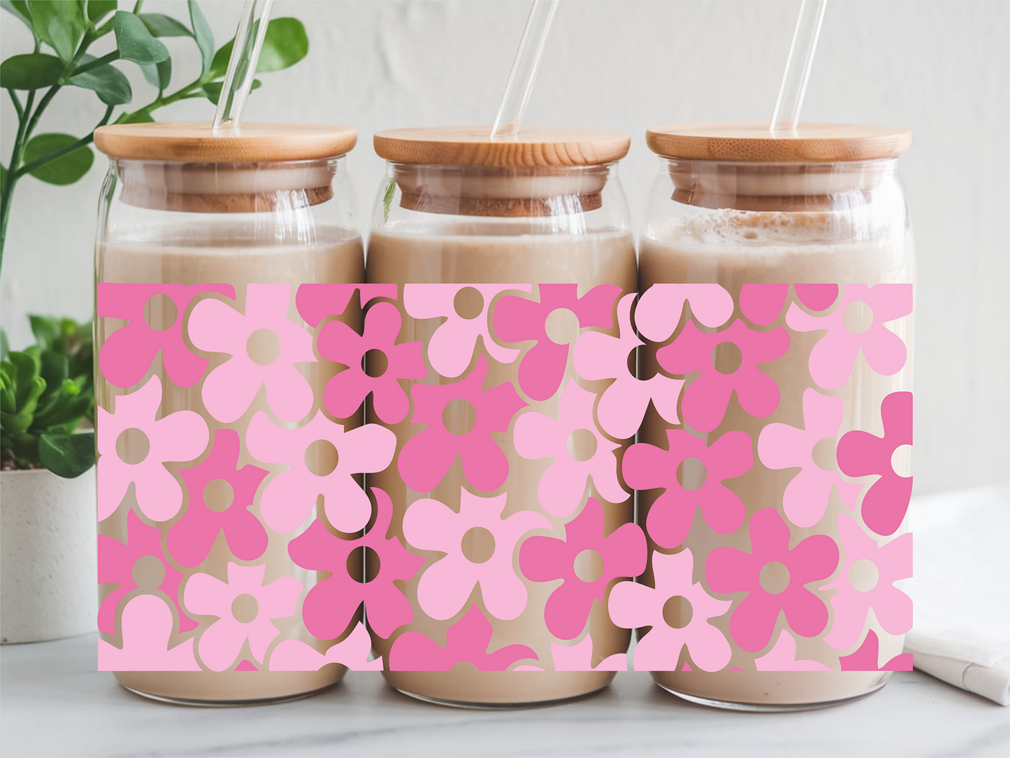 Pink Florals - UVDTF Wrap-RTS