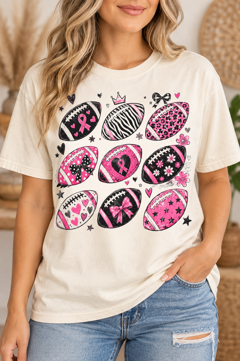 Pink Out Breast Cancer - DTF Transfer - 2 to 5 business days
