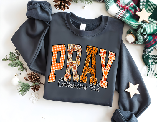 Pray Fall-Full Color DTF Transfer -2-5 Business Days