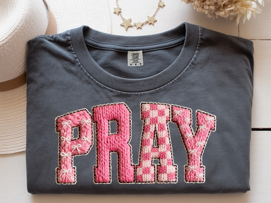 Pray Latch Hook-Full Color DTF Transfer - Friday New Releases