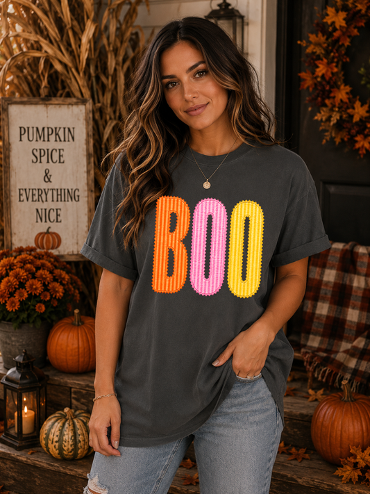 Preppy Boo - Full Color DTF Transfer - Flash Grab Friday