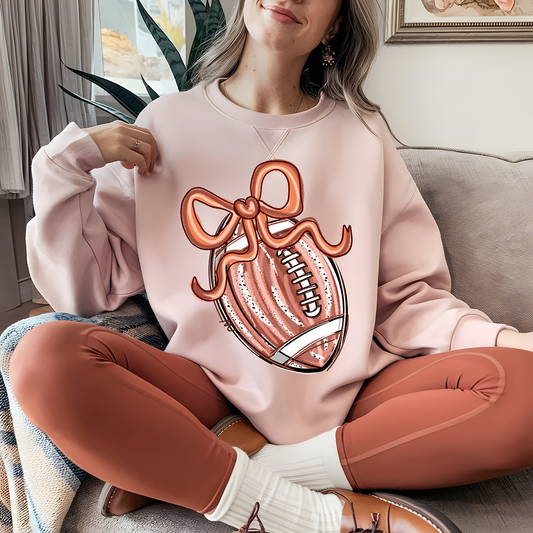 Preppy Coquette Football - DTF TRANSFER