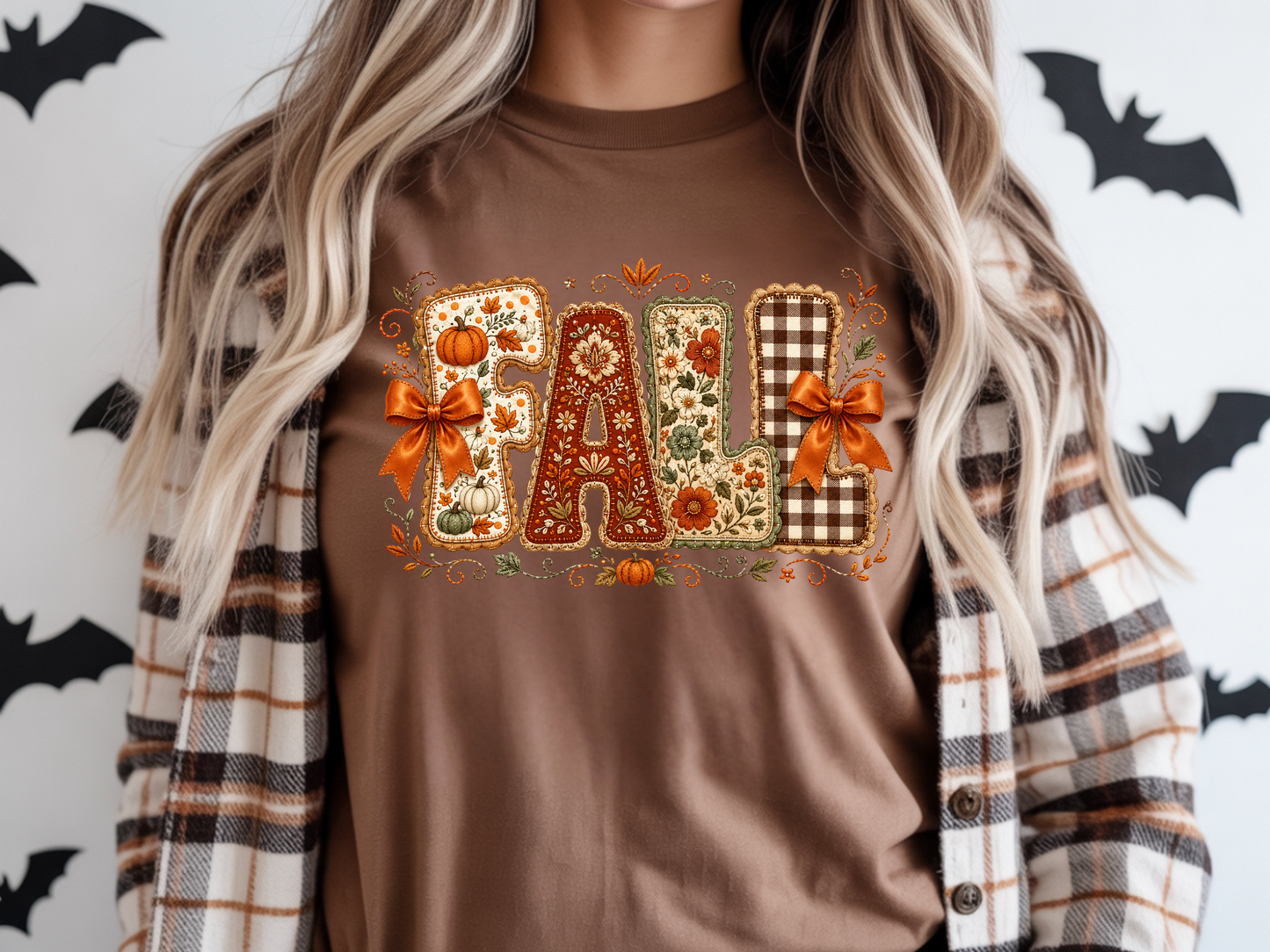 Preppy Floral Fall - Full Color DTF TRANSFER - WHOLESALE