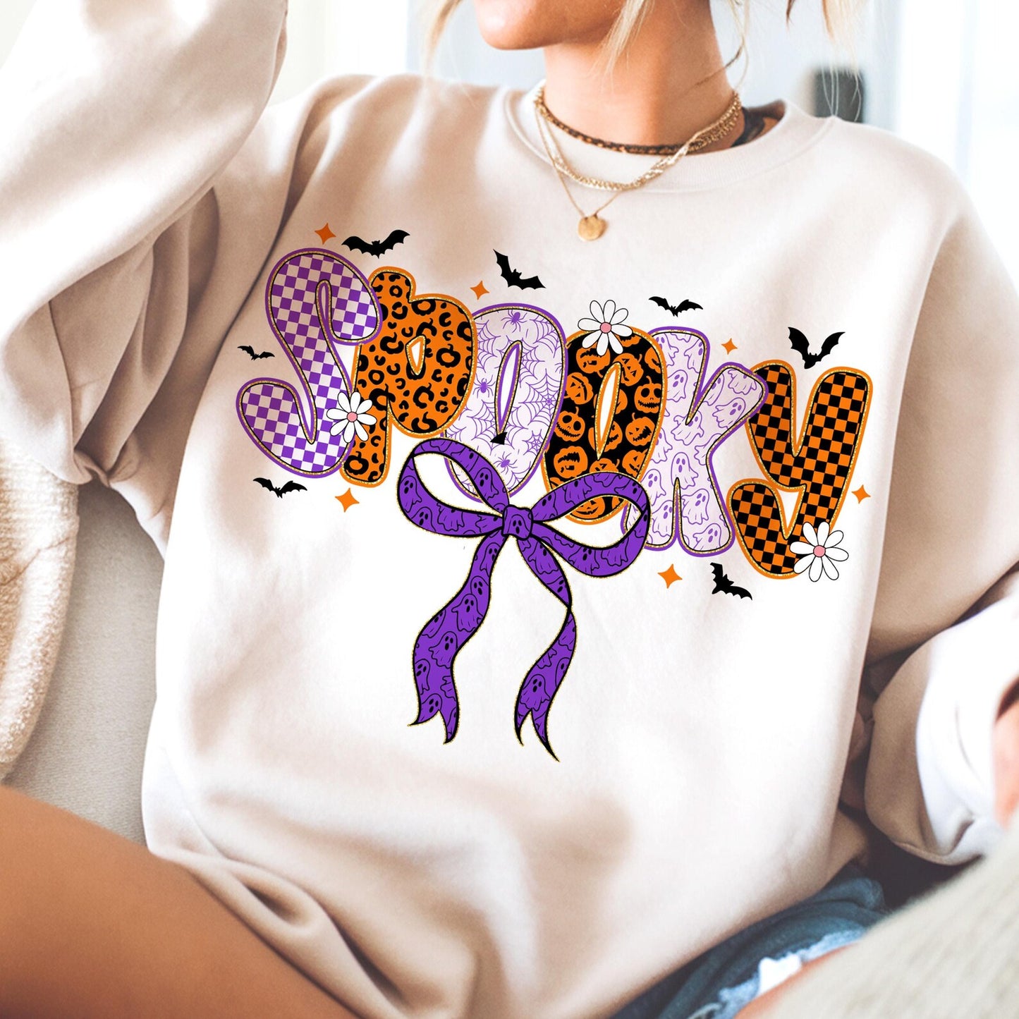 Preppy Spooky - Full Color DTF Transfer - Grab It Tuesday