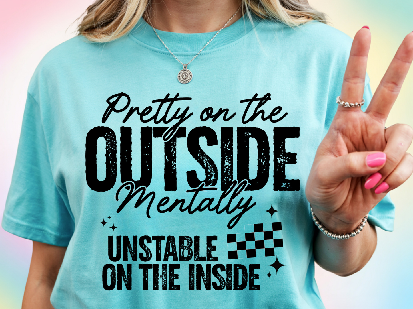 Pretty On The Outside - Full Color - DTF Transfer - WHOLESALE