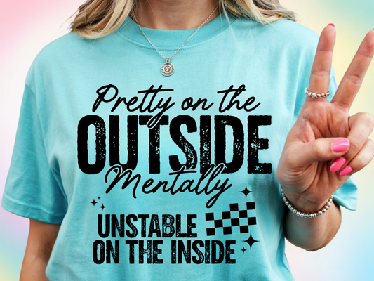 Pretty On The Outside - Full Color - DTF Transfer - WHOLESALE