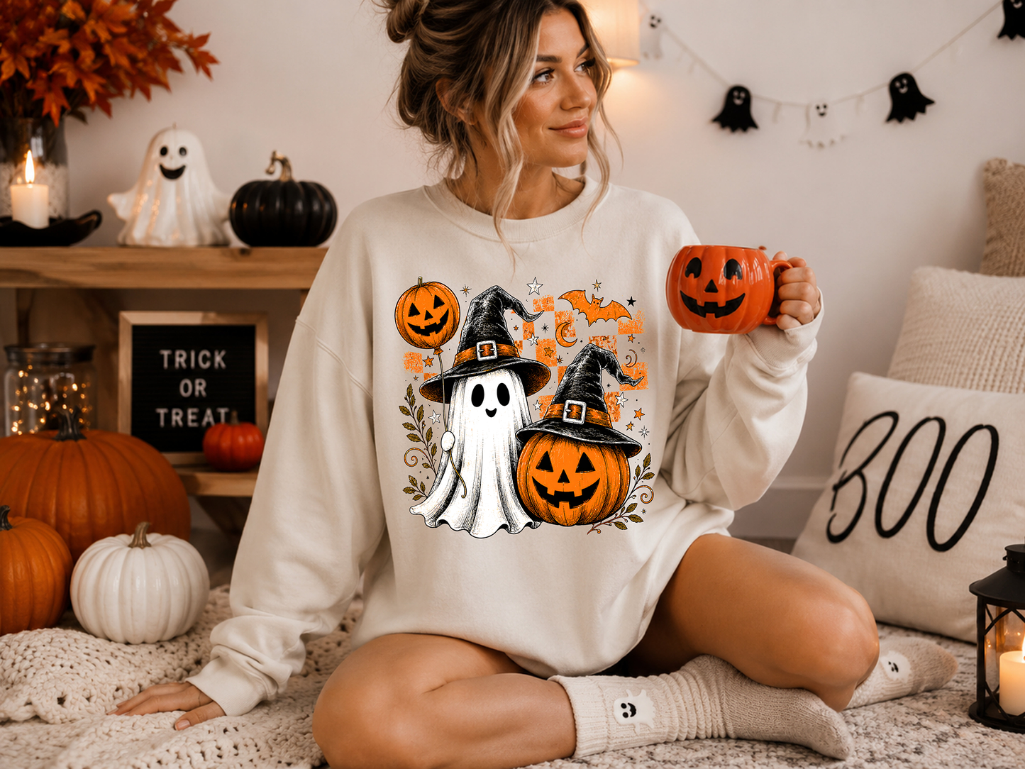Pumpkin Ghost - DTF Transfer - Flash Grab Friday