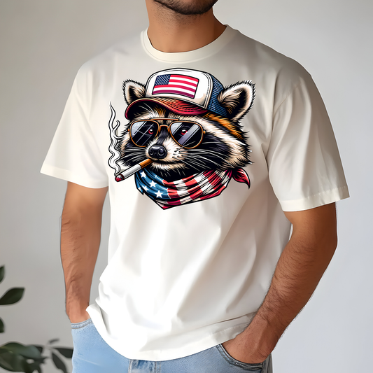 Raccoon Mullet Trucker