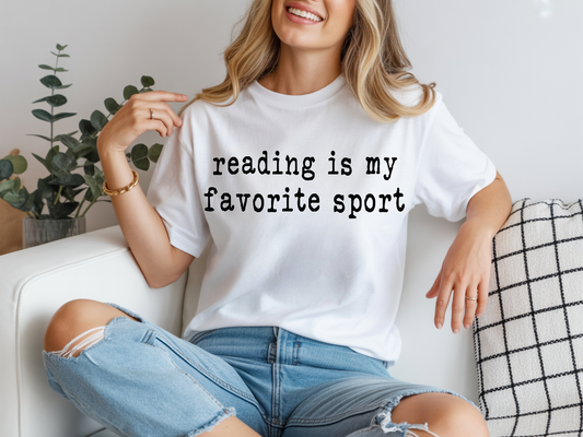 Reading is my favorite sport-Full Color-DTF Transfer-2-5 Business Days