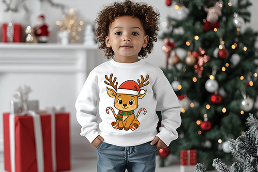 Reindeer Boy-Youth-Full Color-DTF Transfer-2-5 Business Days