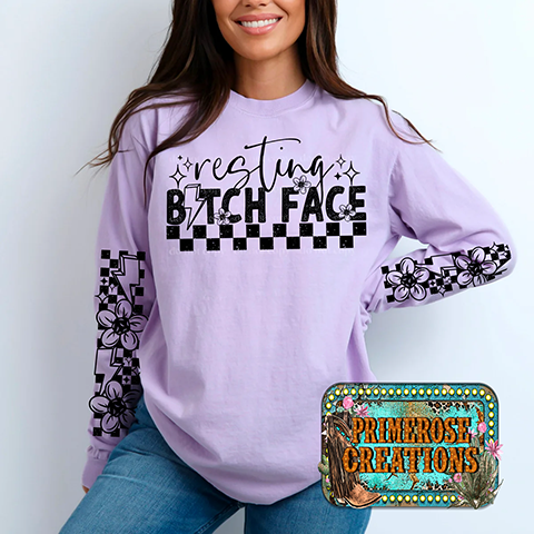 Resting Bitch Face - Sleeve Set - Black