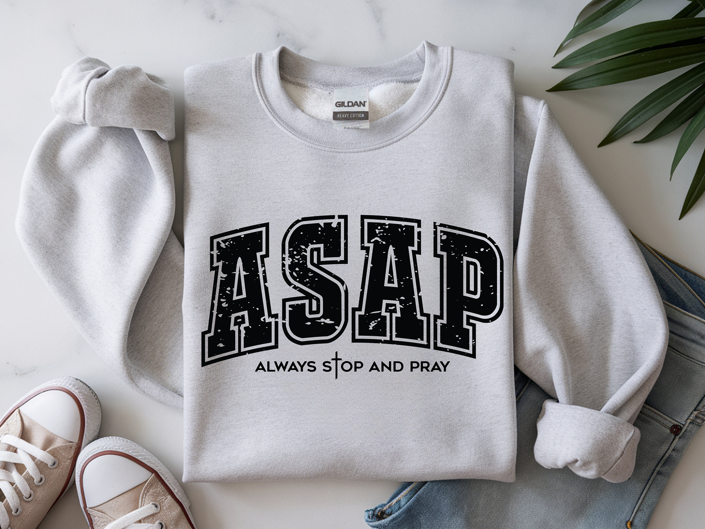 Retro Christian Pray Prayer--Full Color-DTF TRANSFER-2-5 Business Days