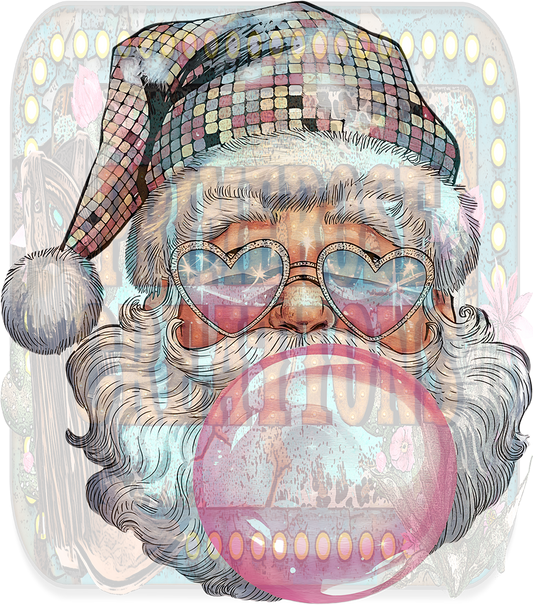 Retro Disco Bubblegum Santa