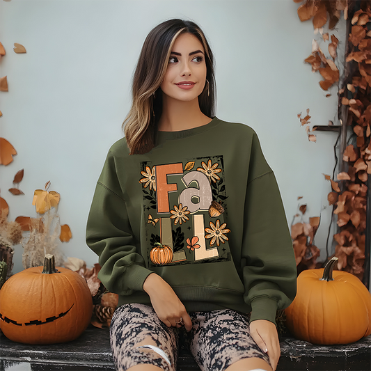 Retro Distressed Fall- Full Color- DTF TRANSFER-NEW RELEASE