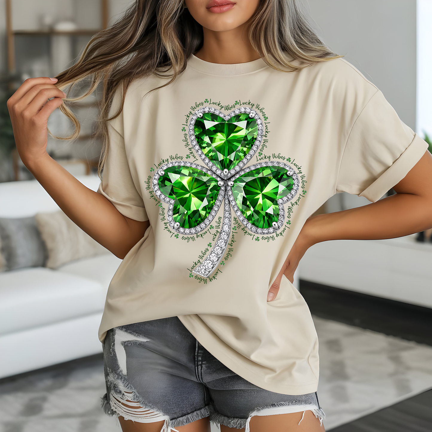 Rhinestone Clover - DTF Transfer - Friday New Releases