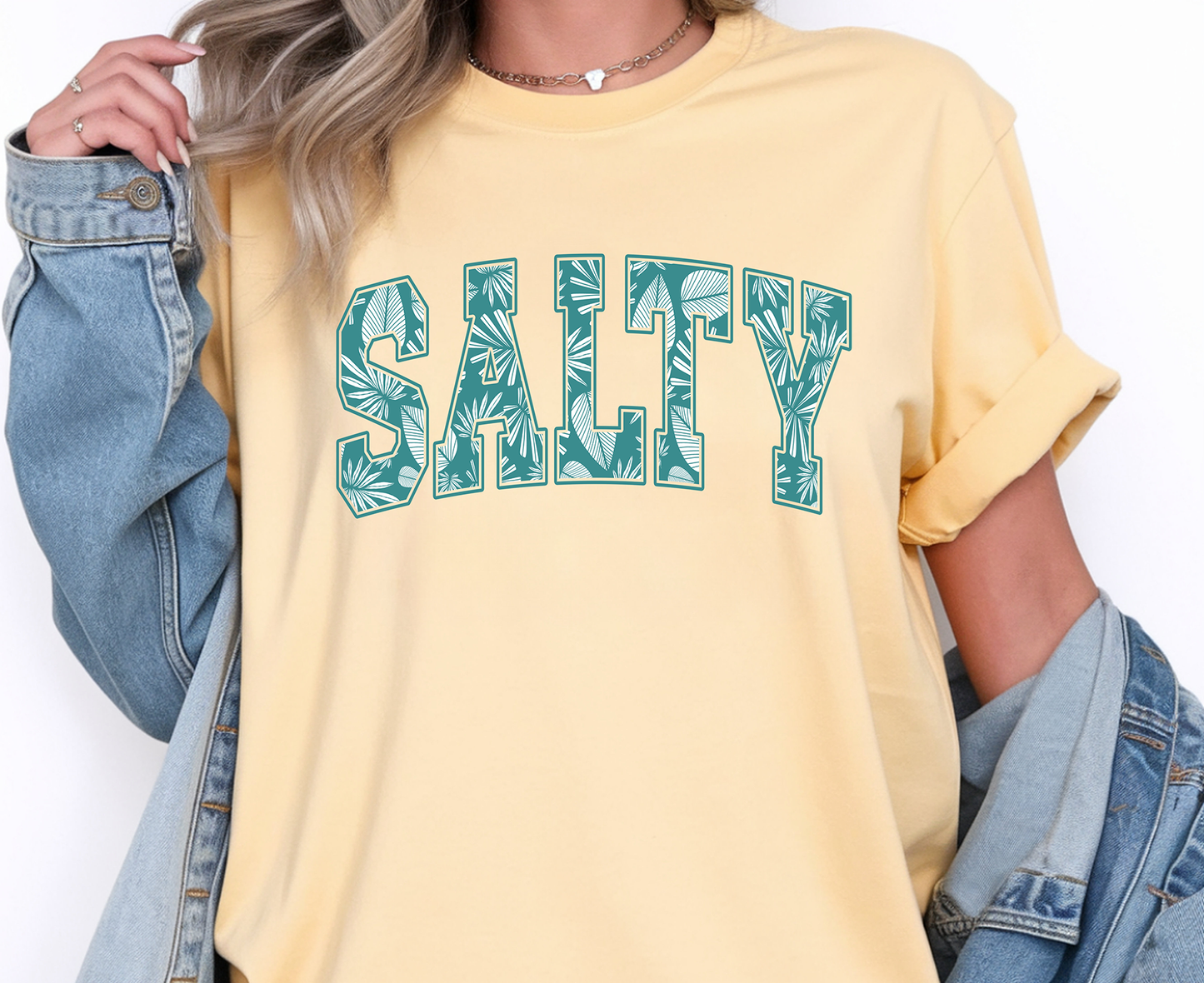 Salty Palms - Full Color - DTF Transfer - 2-5 Business Days