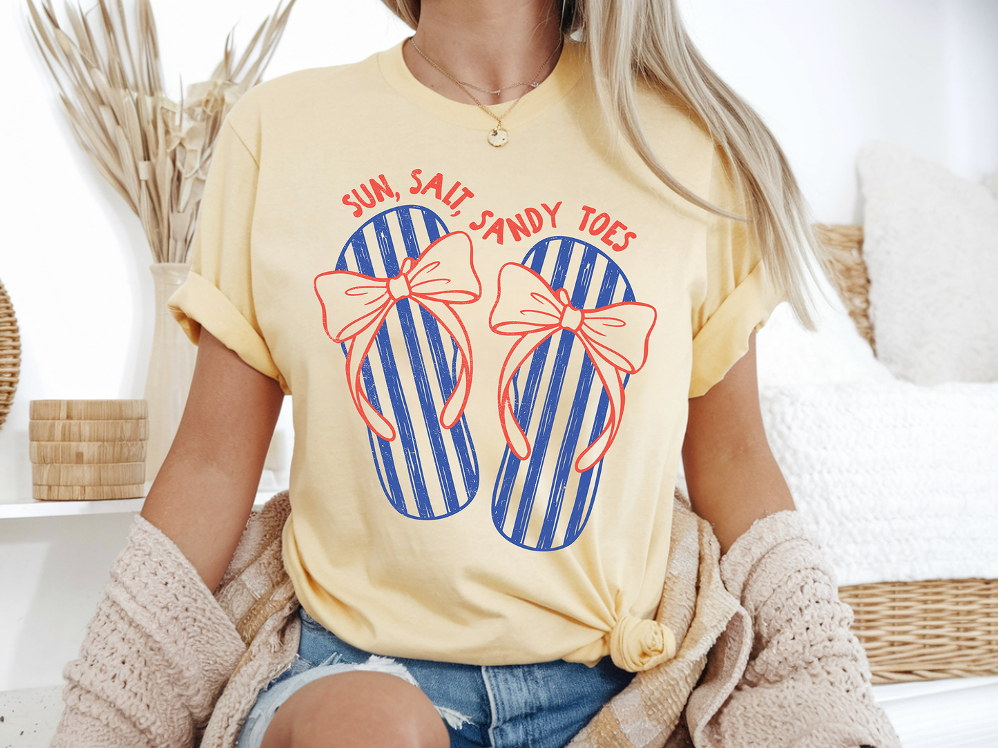 Sandy Toes - Full Color - DTF Transfer - 2-5 Business Days