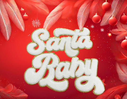 Santa Baby White and Gold