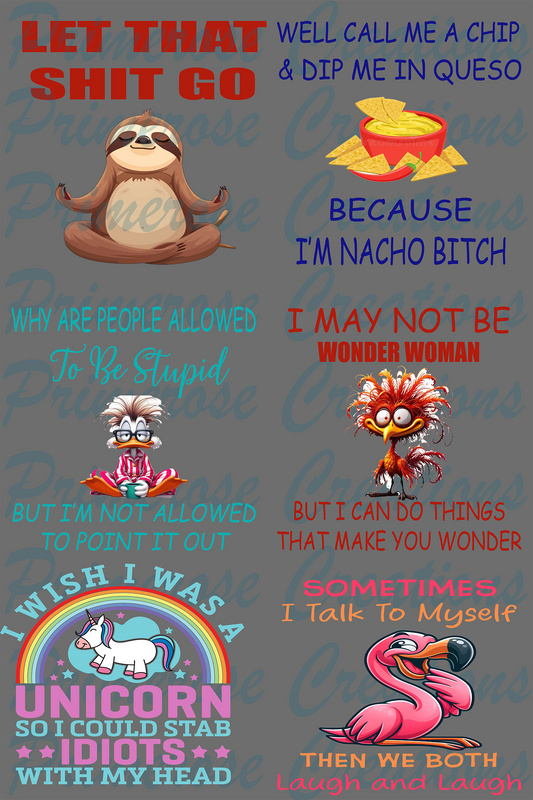 Sassy - Pre Made Gang Sheet 24X36